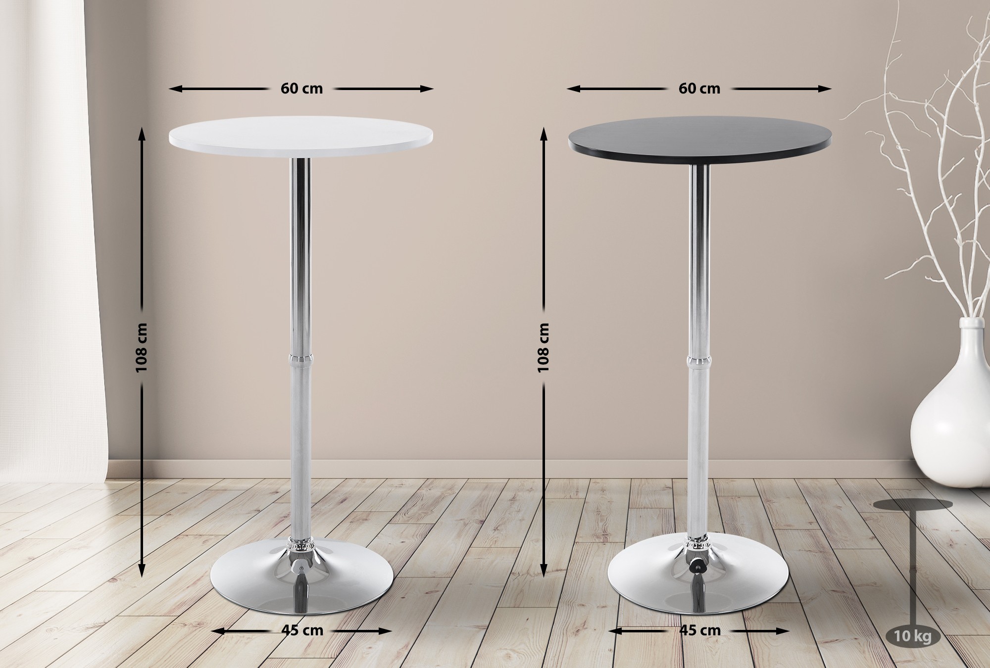 Ståbord Runt Ø 60 cm