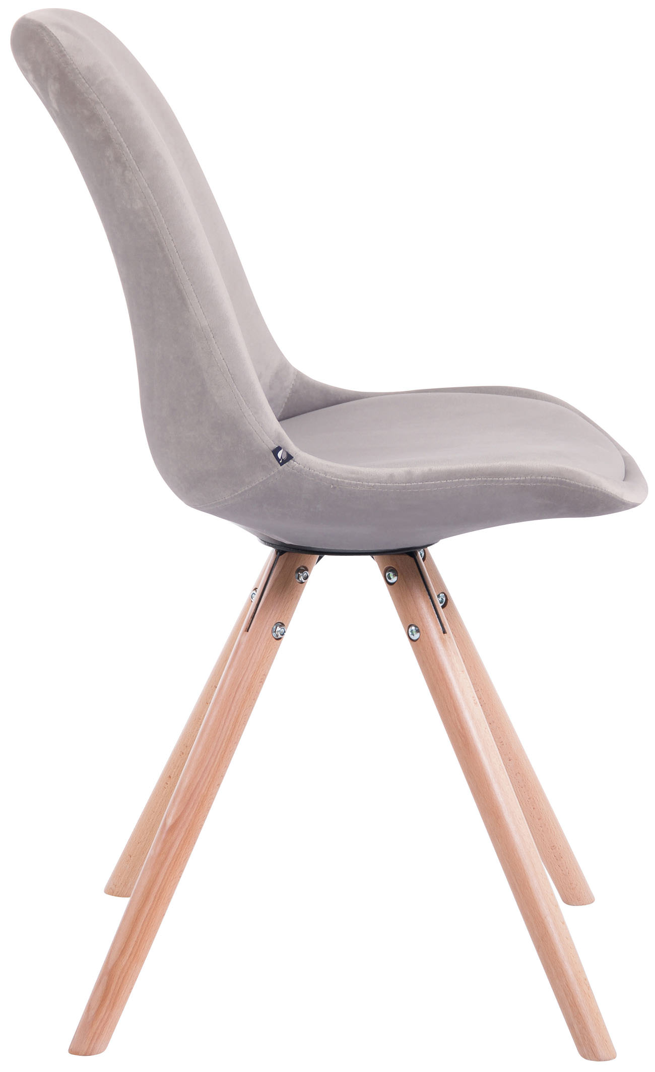 Uppsättning av 4 stolar Toulouse Velvet Round