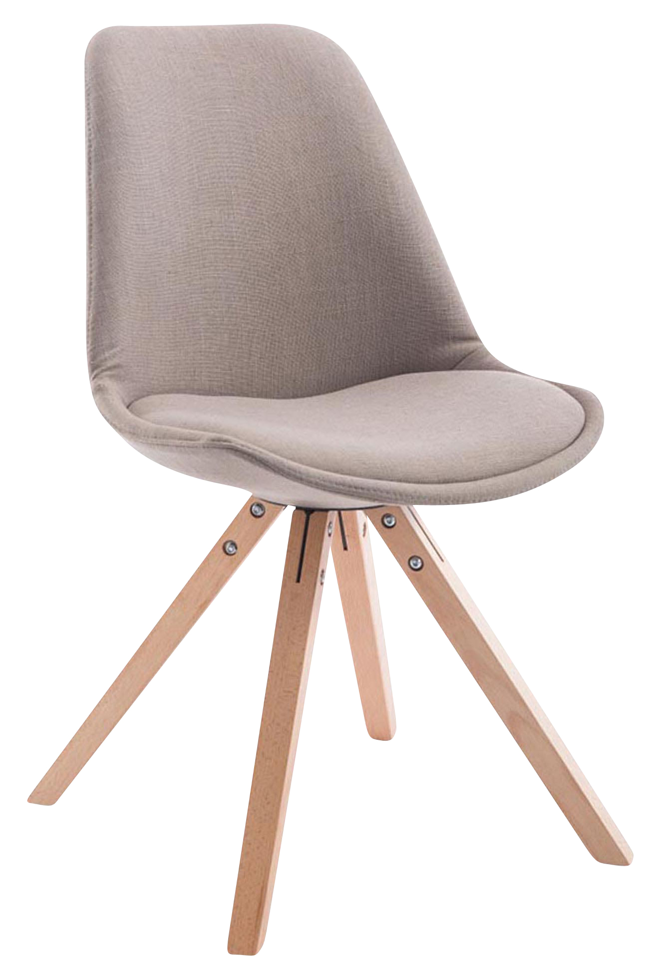 Set med 4 stolar för besökare Toulouse Fabric Square