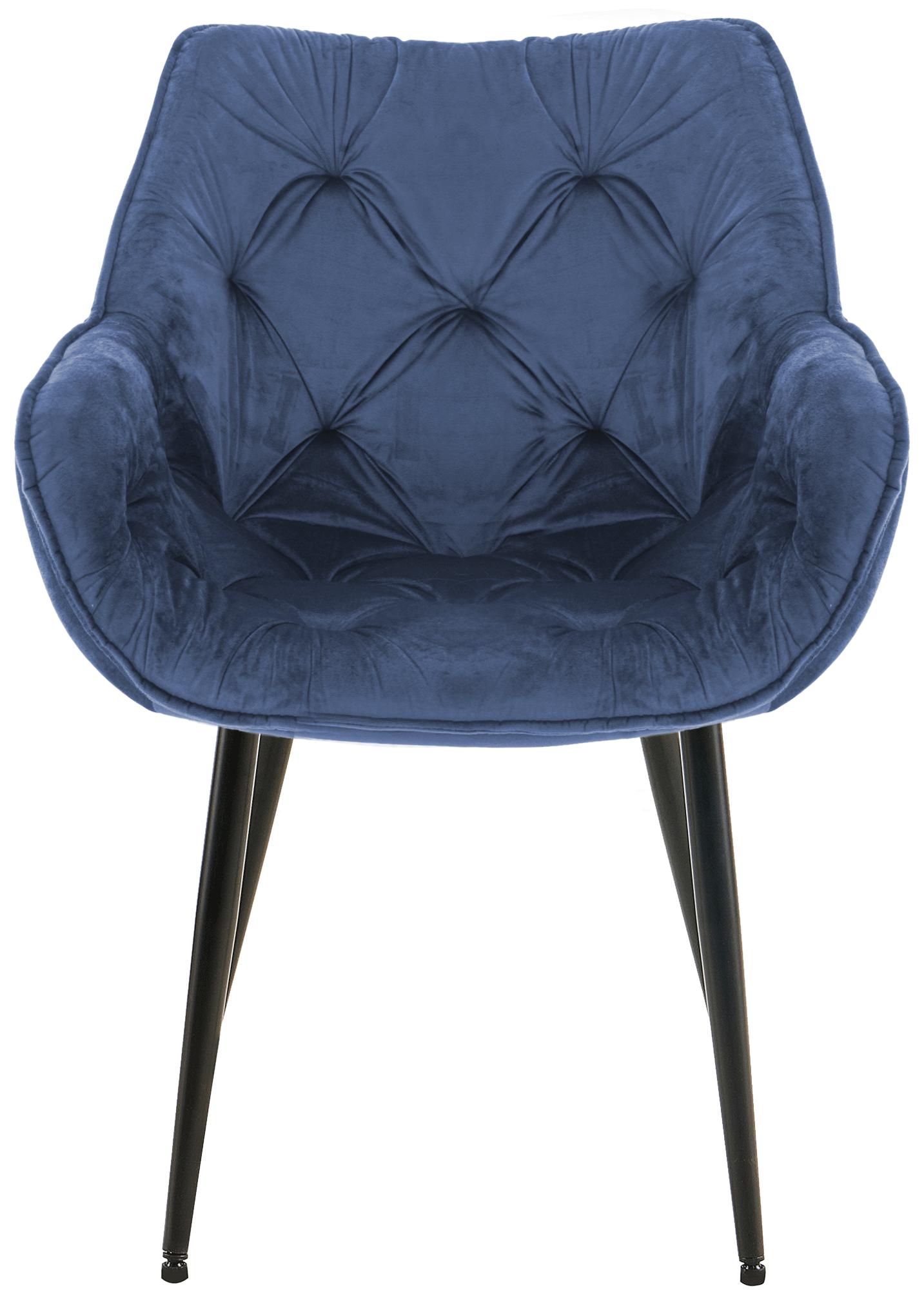 Uppsättning av 4 stolar Tanna Velvet
