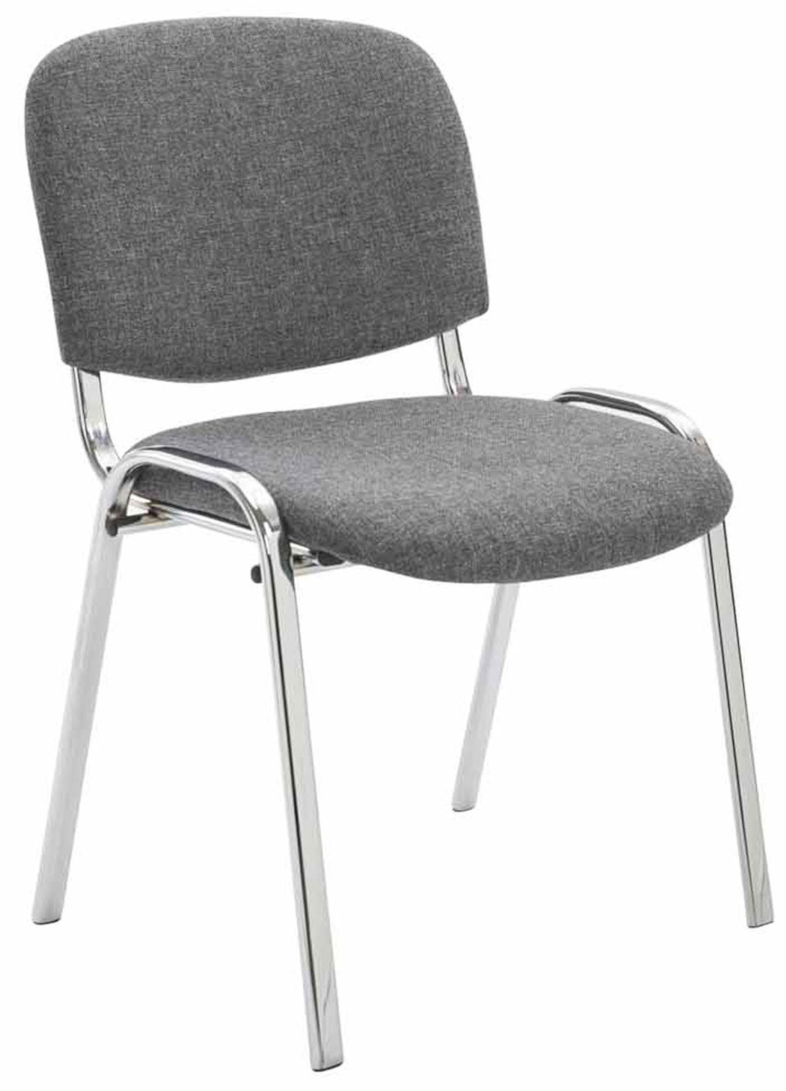 Set med 4 stolar Ken Chrome Fabric
