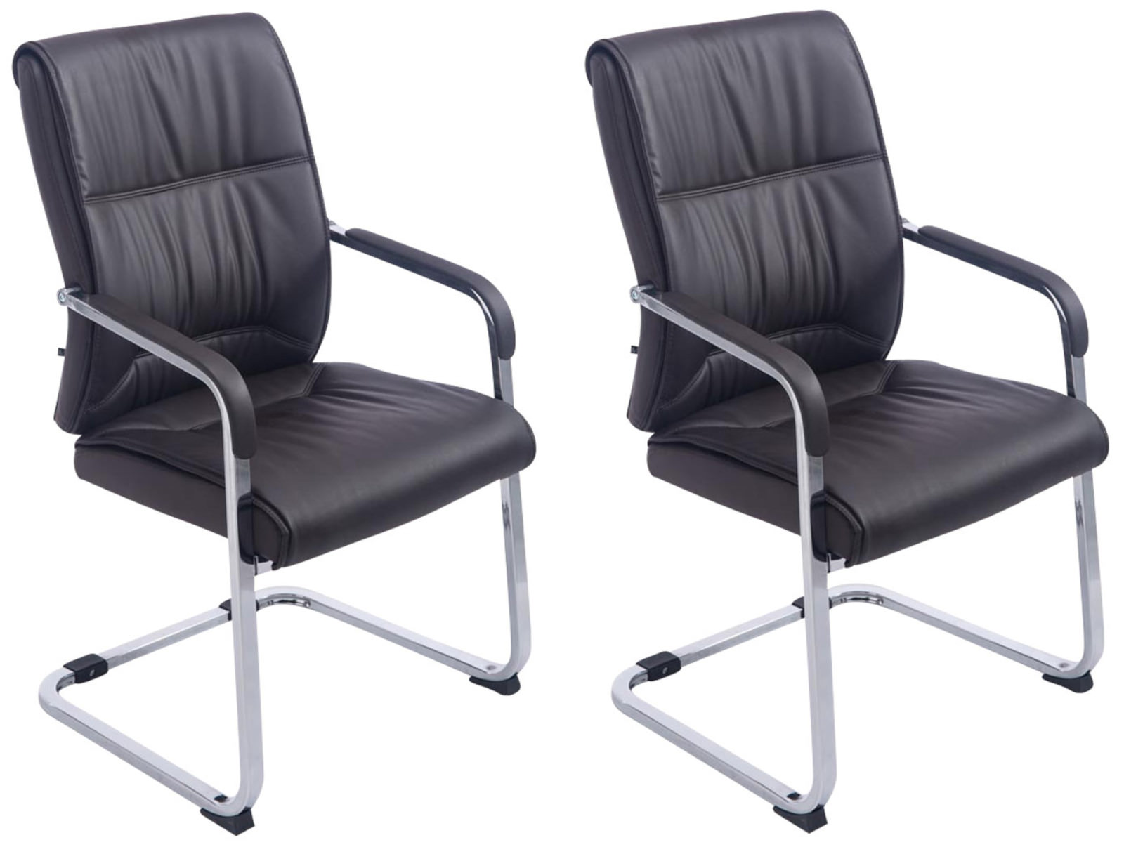 Set med 2 stolar XXL Anubis läderimitation
