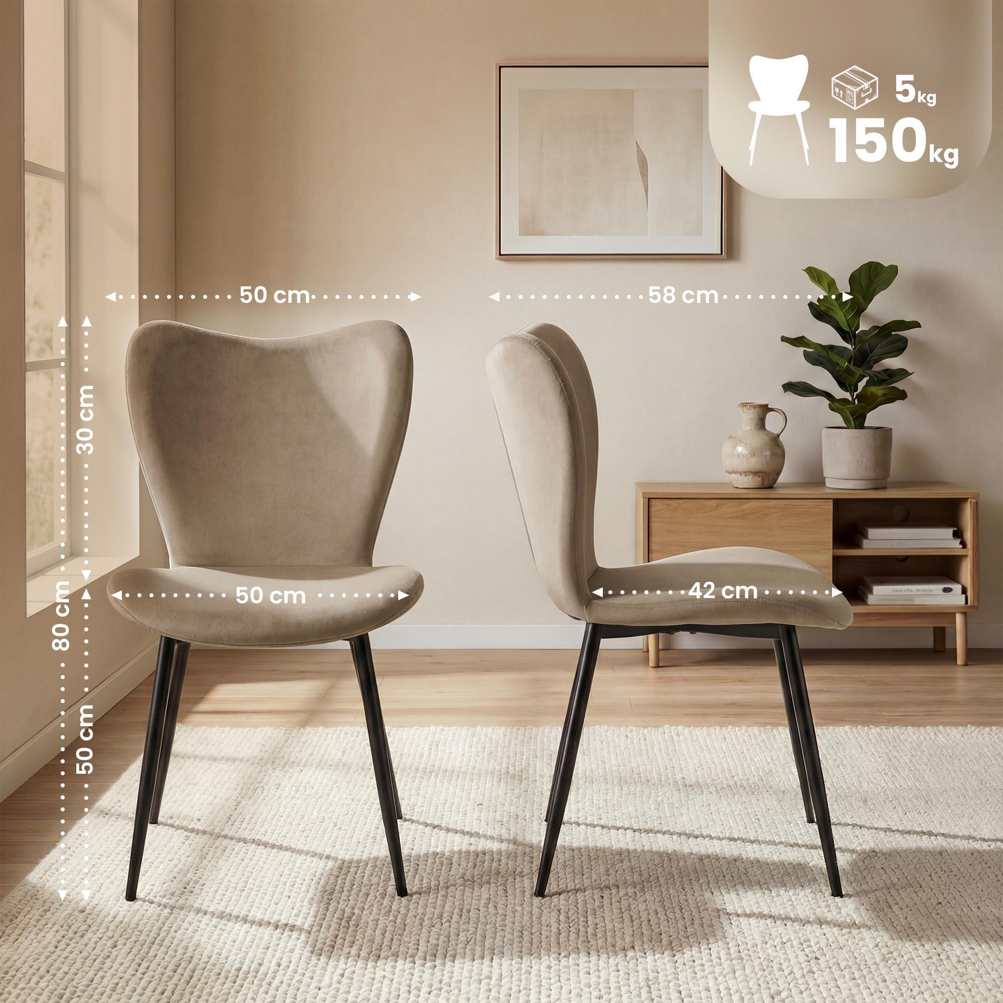 2-pack matstolar Maika