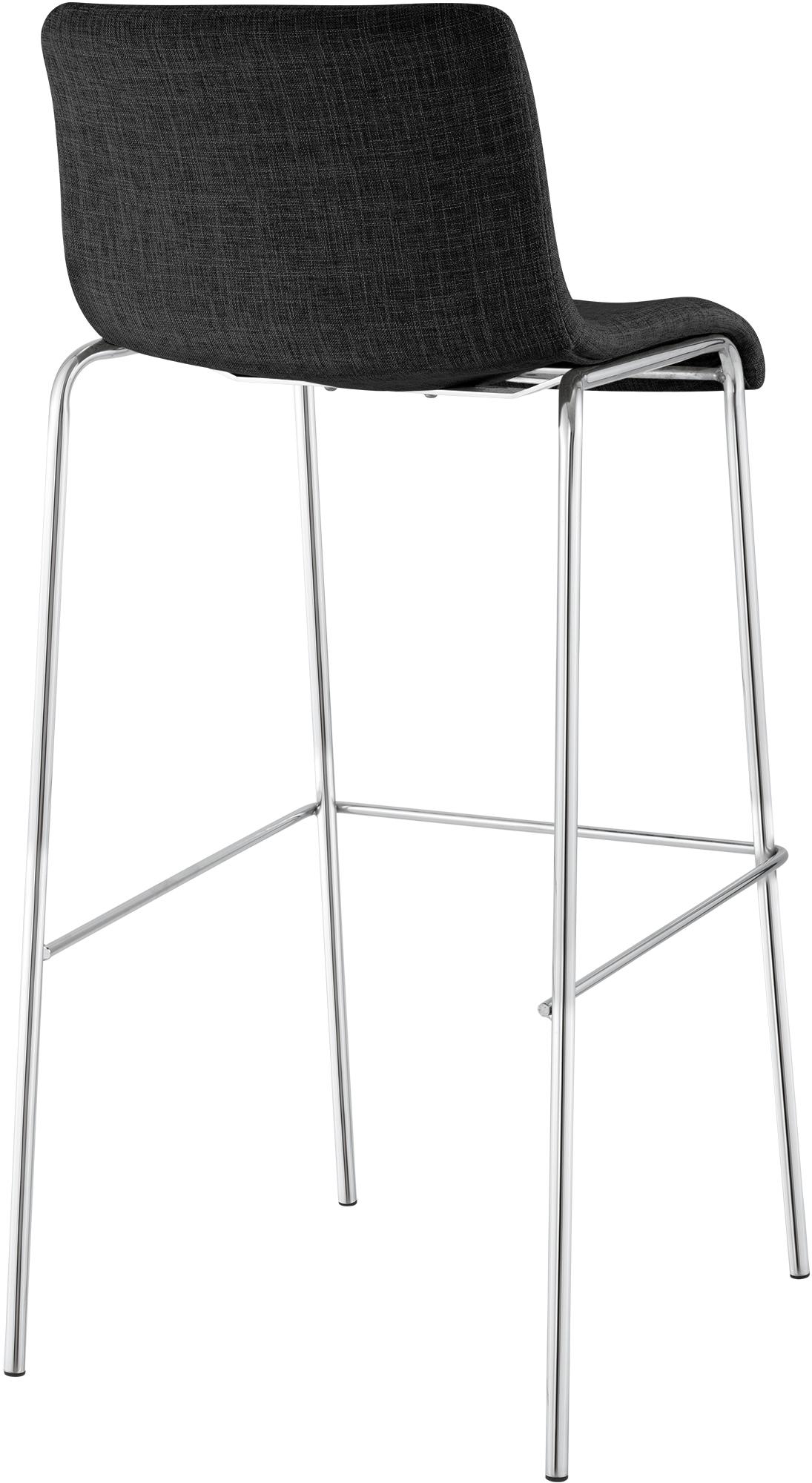 2-pack barstolar Hover i tyg med fyrbensstativ