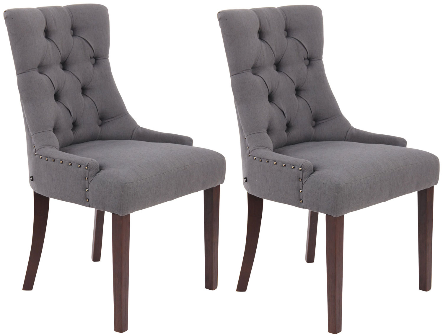 Uppsättning av 2 matstolar Aberdeen Fabric