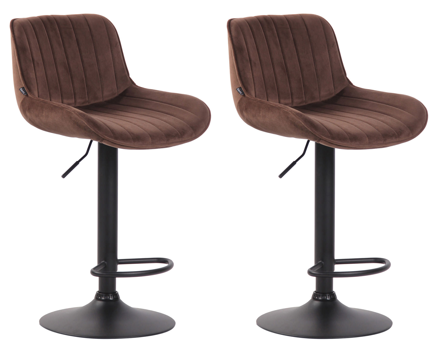 Set med 2 barstolar Lentini Velvet