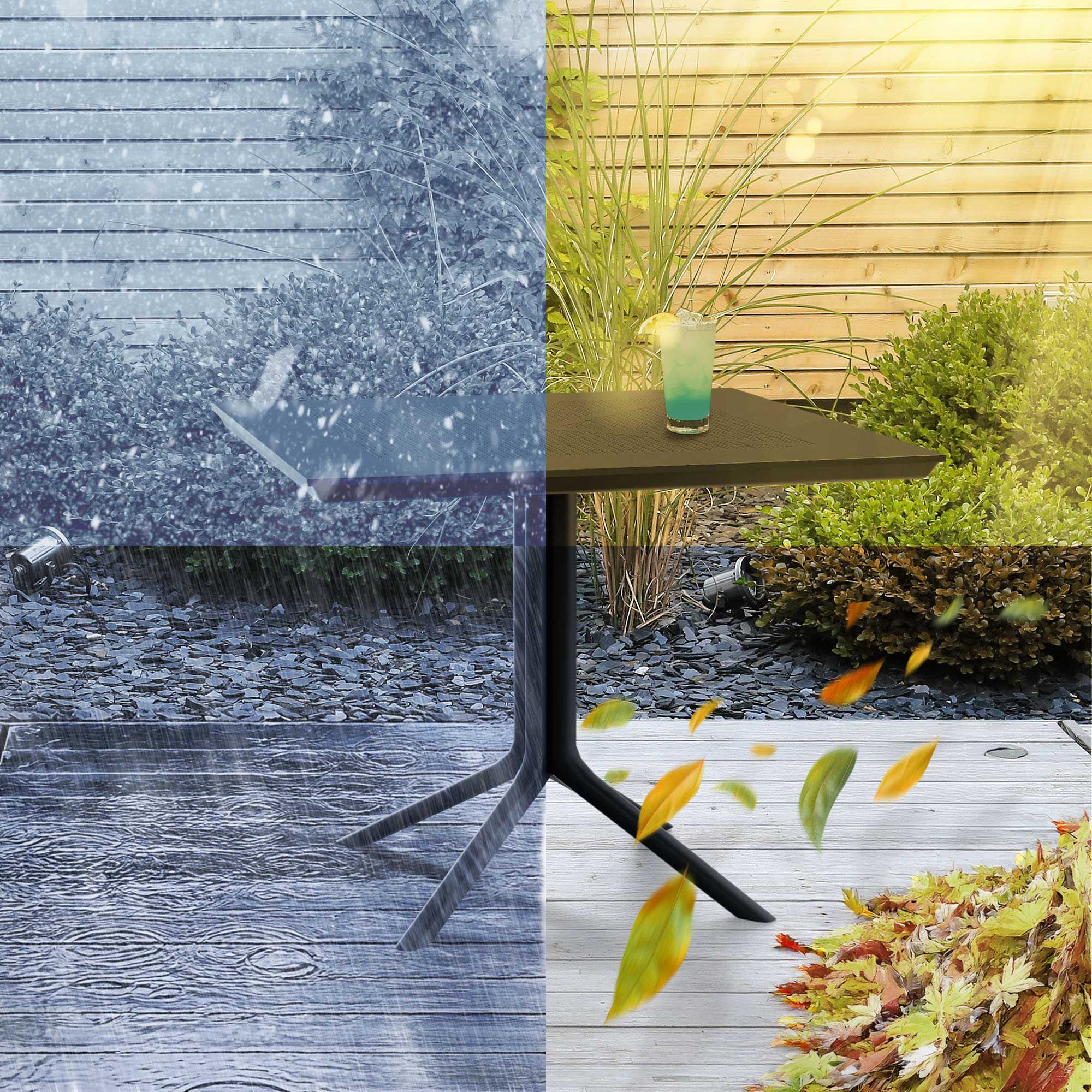 Trädgårdsbord Lenval 80 x 80 cm | Utomhusbord