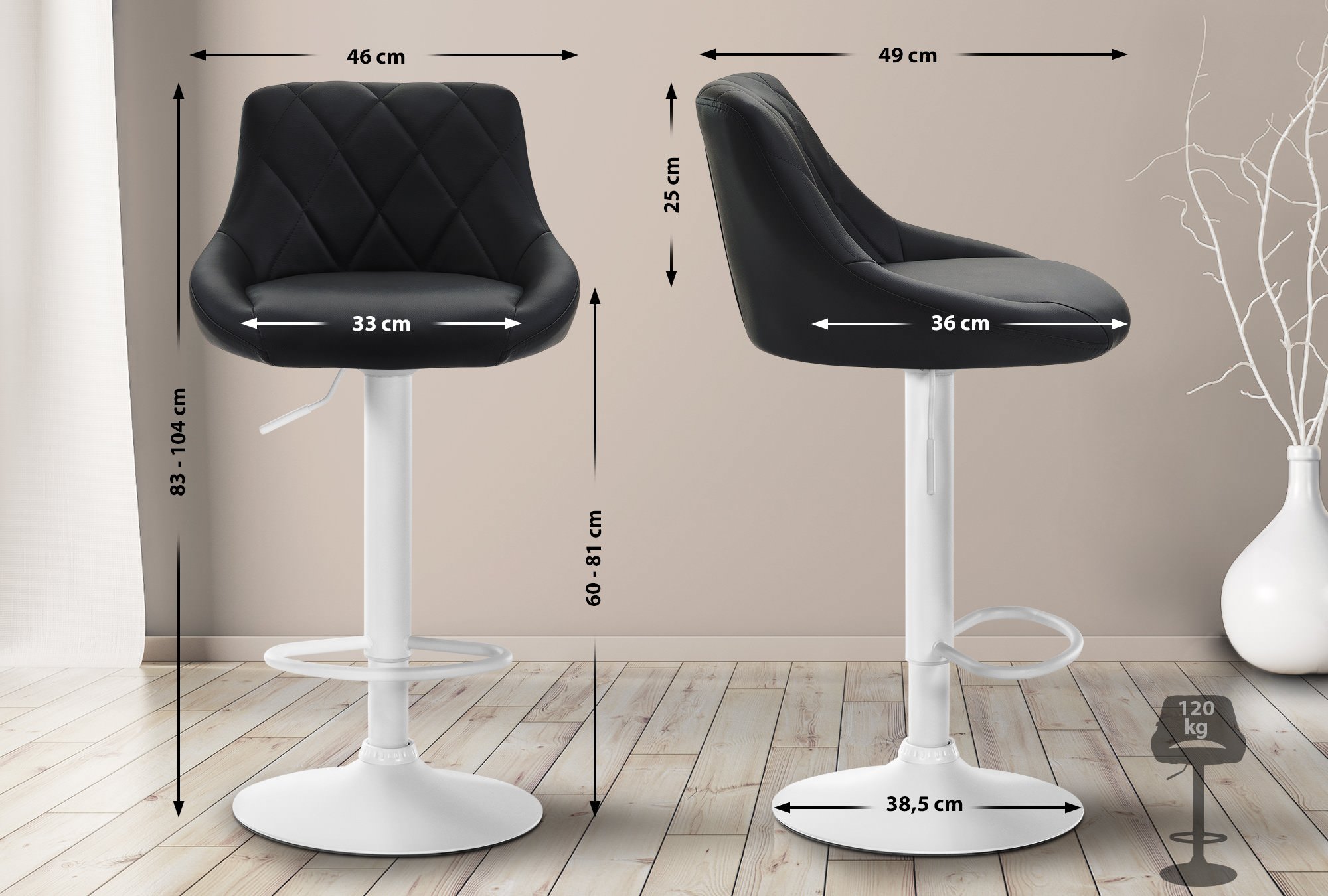 Barstol Lazio Konstläder