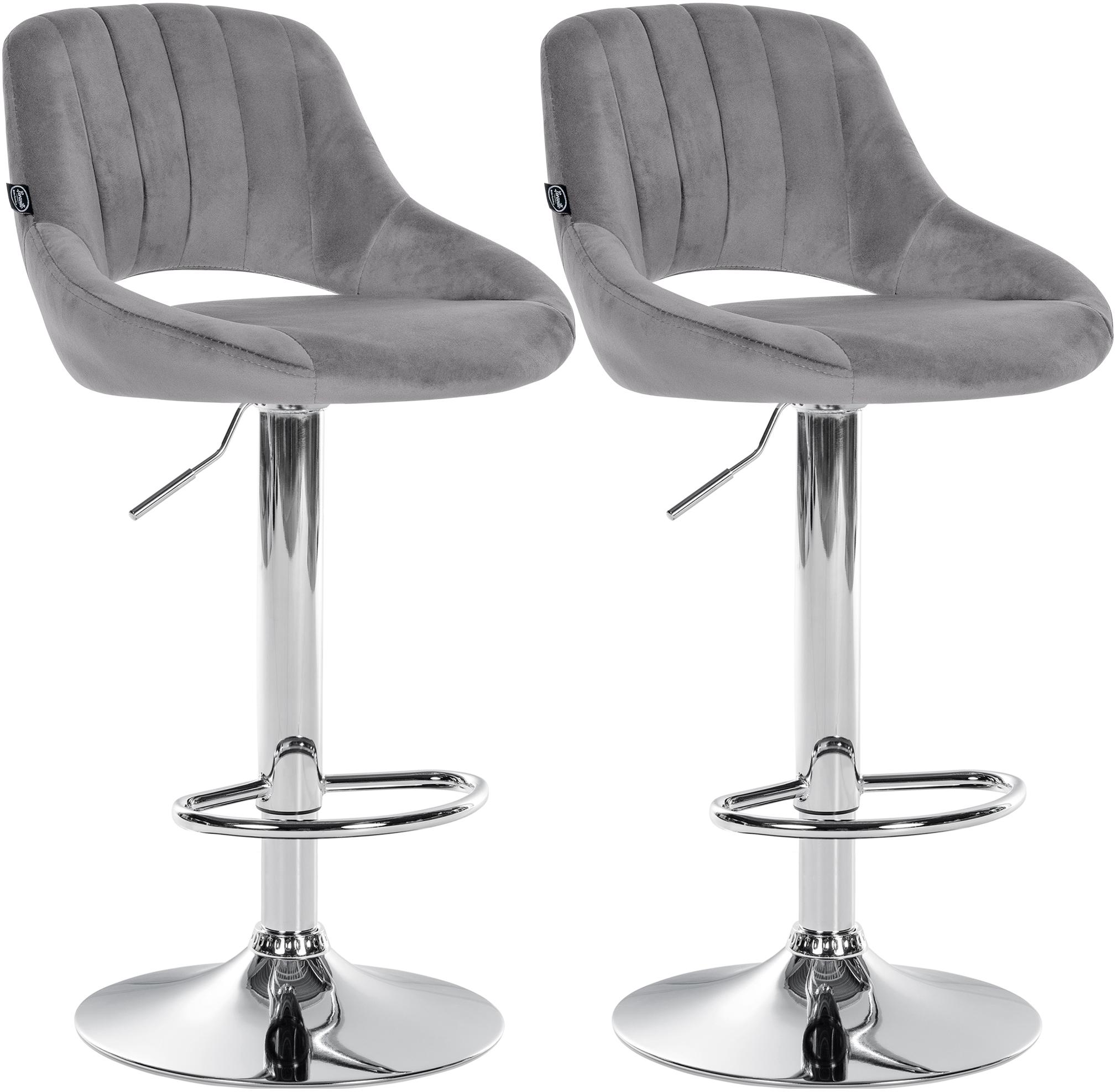 2-pack barstolar Milet i sammet
