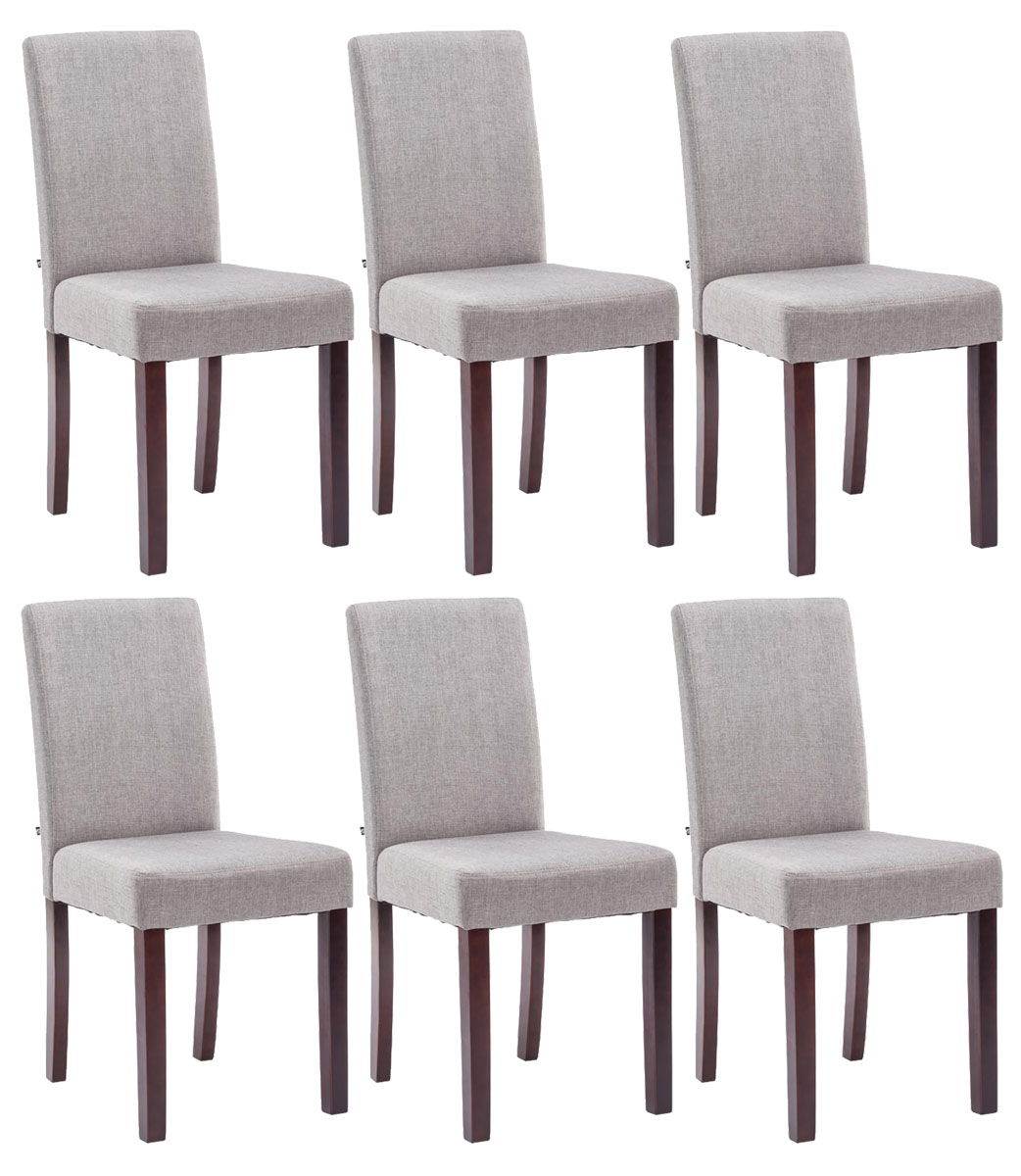 Uppsättning av 6 matstolar Ina Fabric