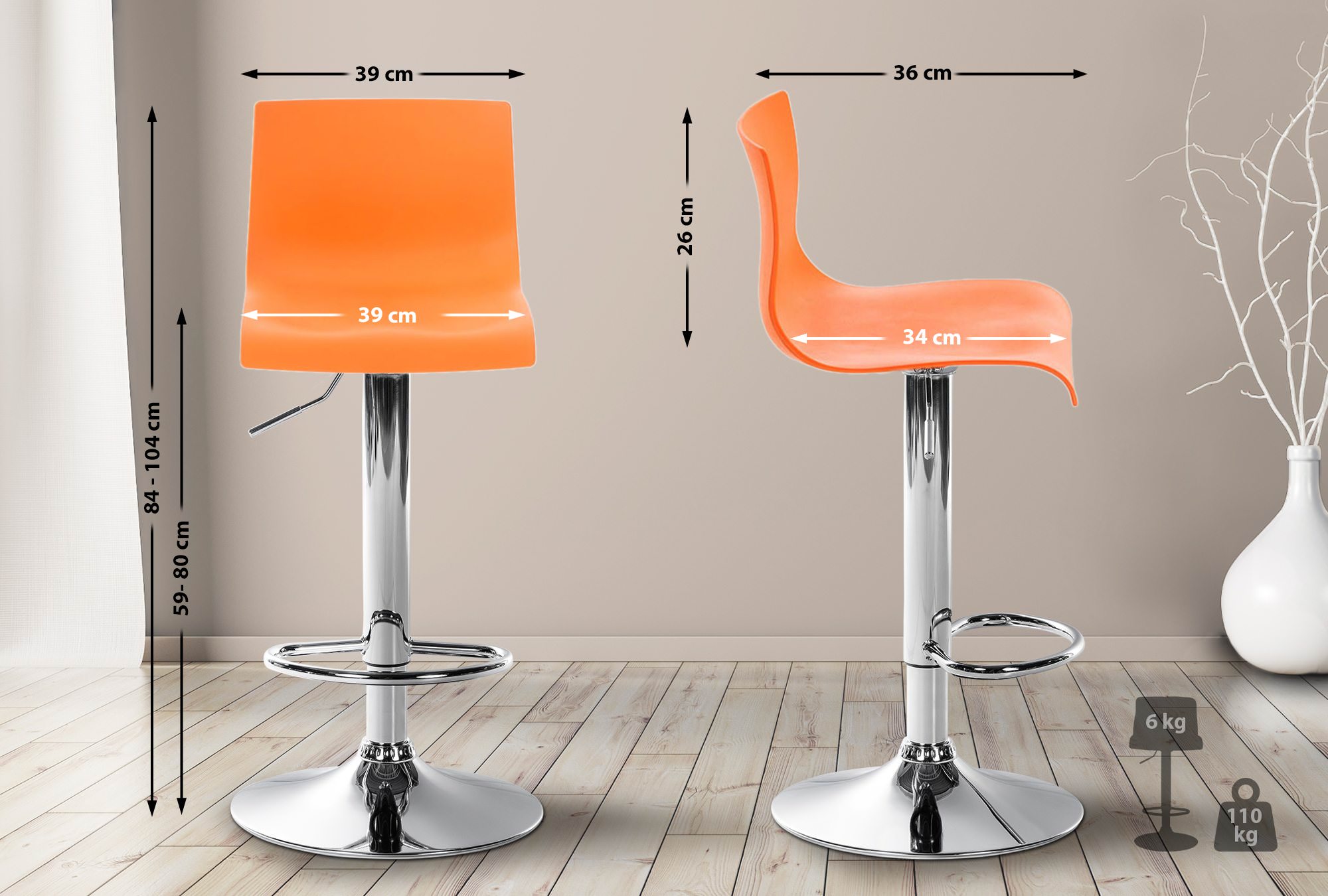Barstol Hover Plast