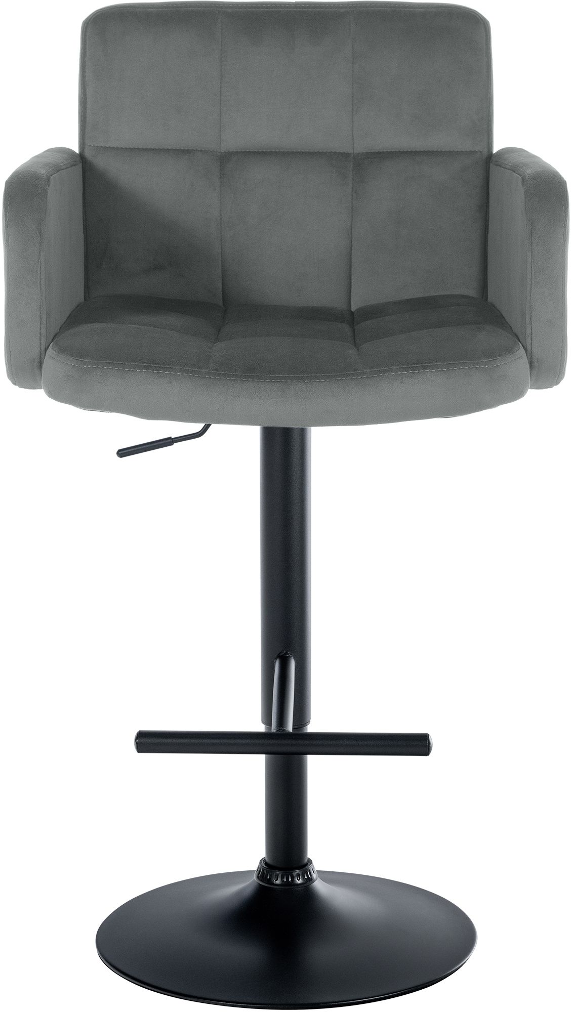 2-pack barstolar Los Angeles i sammet &ndash; snygg design och bekväm sitthöjd för kök och bar