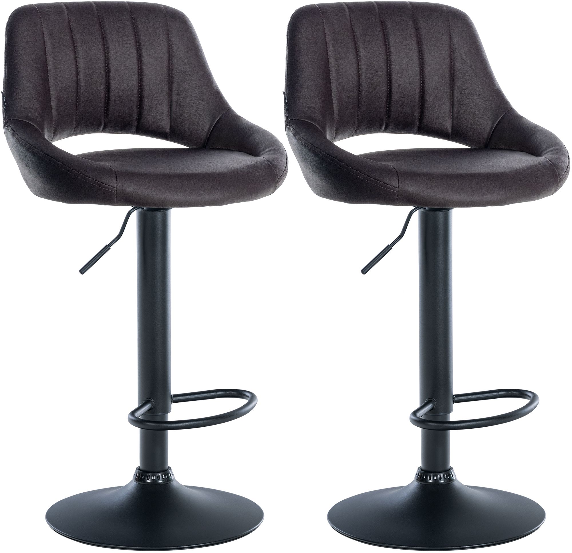 2-pack barstolar Milet i konstlader