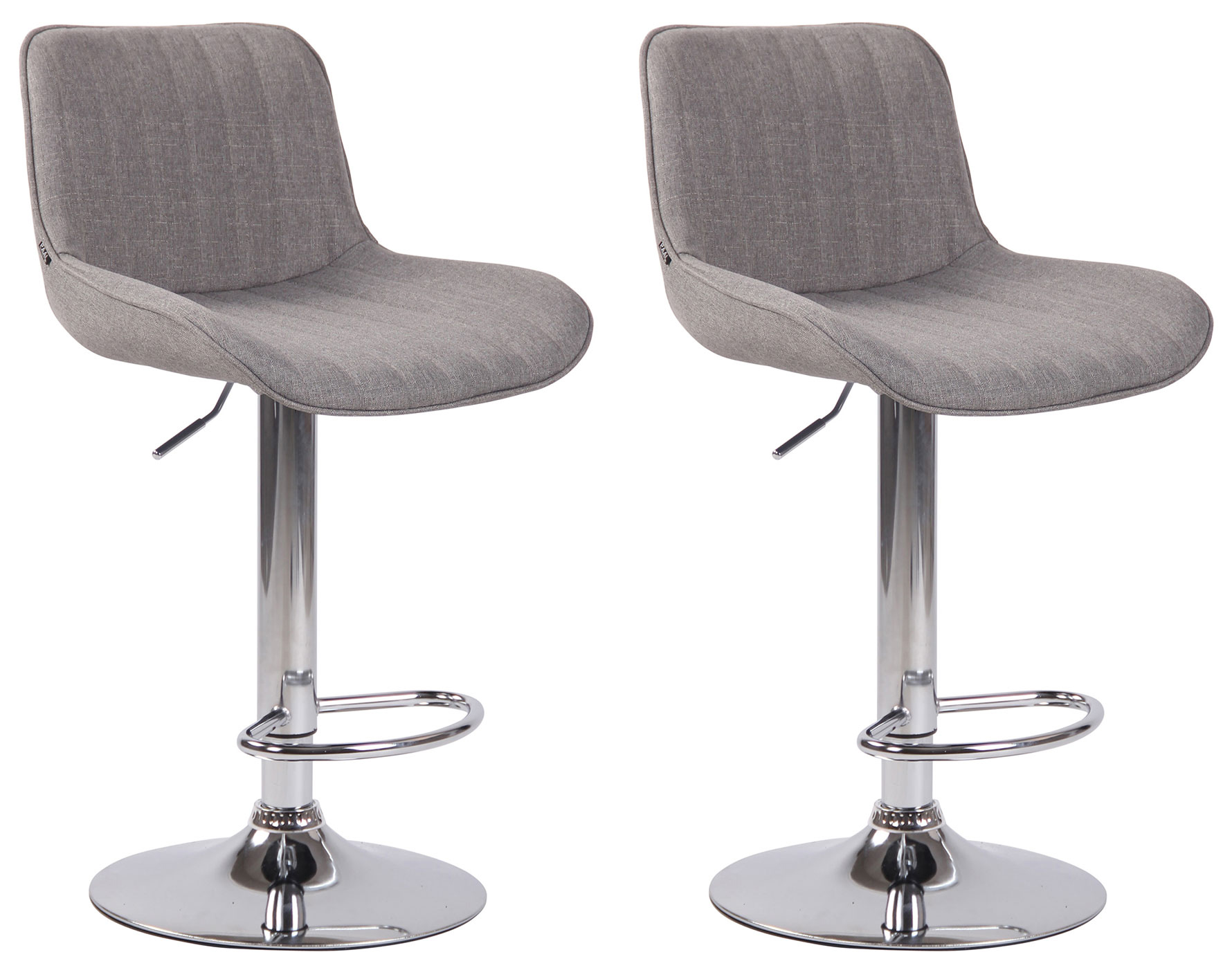Set med 2 barstolar Lentini Fabric
