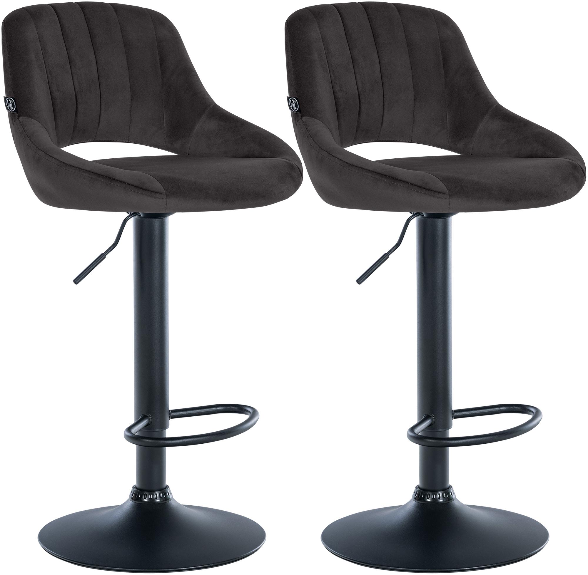 2-pack barstolar Milet i sammet