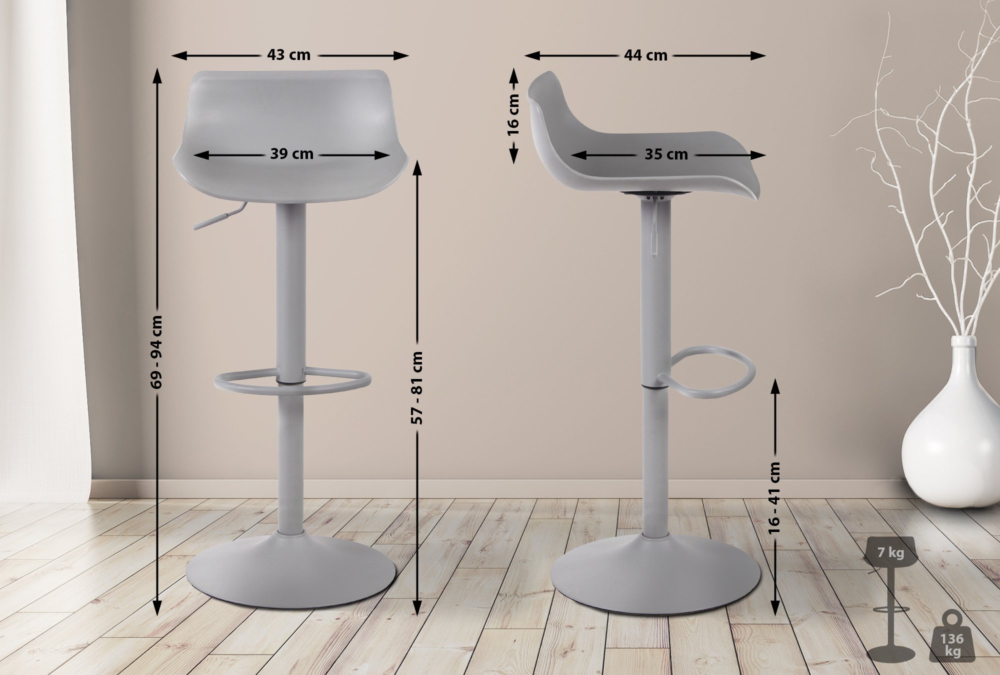 Barstol Aveiro Plast